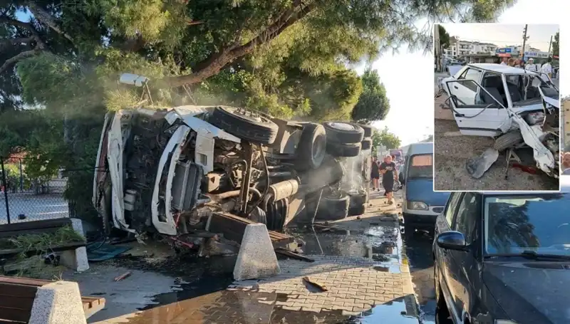 Freni Patlayan Kamyonun Trafik Kazası, Şehirde Korku Dolu Anlar Yaşattı
