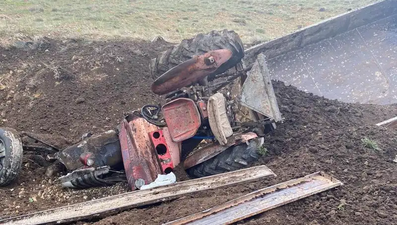 Kayseri’de Traktör Kazası: Kontrolden Çıkan Araç Şarampole Yuvarlandı