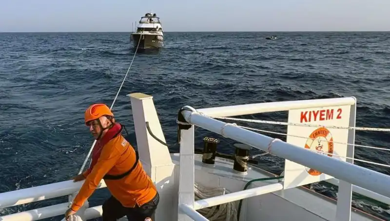 Marmaris’te Sürüklenen Tekne Kurtarıldı: Yolcular Sağ Salim Kurtarıldı