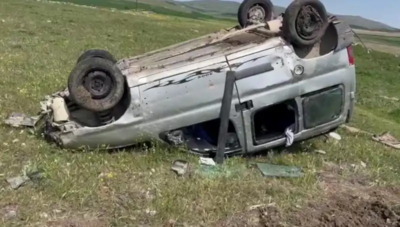 Konya'da Otomobil Kazası: Takla Attı, İki Kişi Yaralandı!