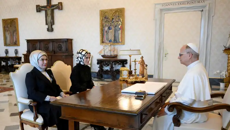 Emine Erdoğan ve Papa Leo: Gazze Konusunda Önemli Görüşme Gerçekleşti
