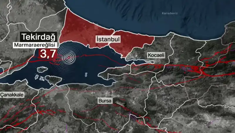 Marmara Denizi'nde Şiddetli Deprem! Neler Oluyor?