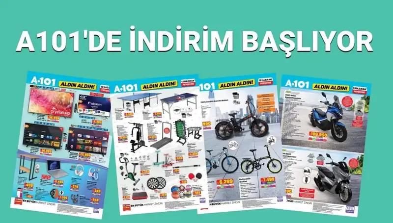 A101'in 12 Haziran Aktüel Kataloğu: Uygun Fiyatlarla Beyaz Eşya ve Daha Fazlası!