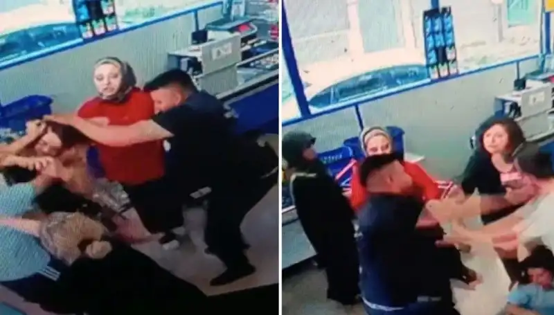 Marketin İçinde Yaşanan Dehşet: Kadına Şiddet Anları Güvenlik Kamerasında