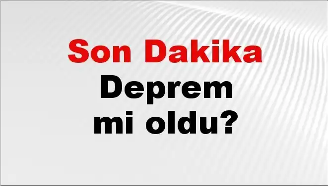 Bursa'da Son Dakika Deprem! Sarsıntının Merkez Üssü Neresi?
